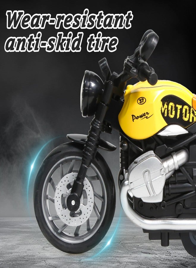 MQDMINI 4-Pack Pull-Back Motorcycle Toys - Friction Powered Kids Toy Cars with Lights, Sounds & Automatic Drive for Boys & Girls Aged 3-12 - Image 2